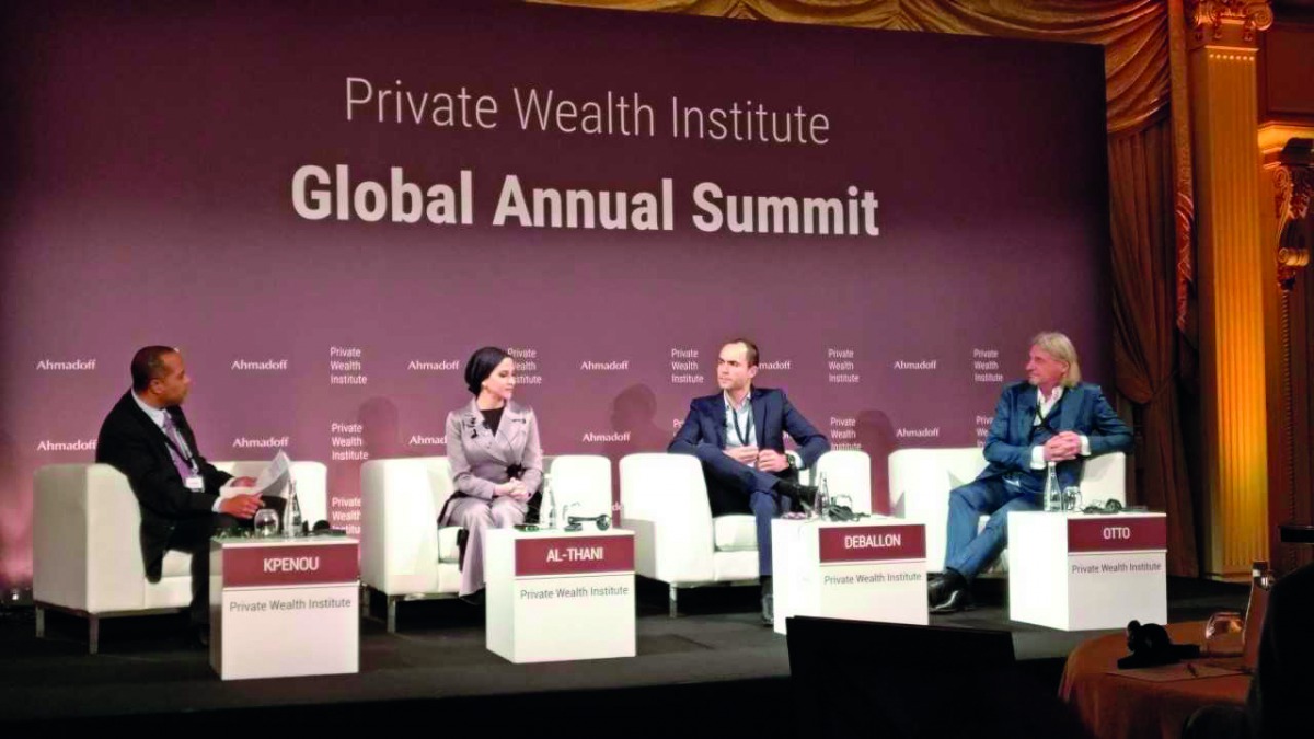 Sheikha Alanoud bint Hamad Al Thani, Managing Director, Business Development, QFC, and other officials.