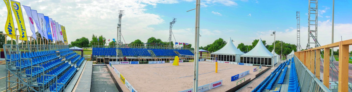 The preparations are under way to host the Asian Volleyball Confederation (AVC) Aspire Beach Volleyball Qatar Master 2018.