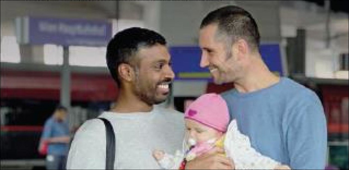 A recent advertising campaign by the Austrian state railway company OeBB  showed two men one of them non-white with a baby