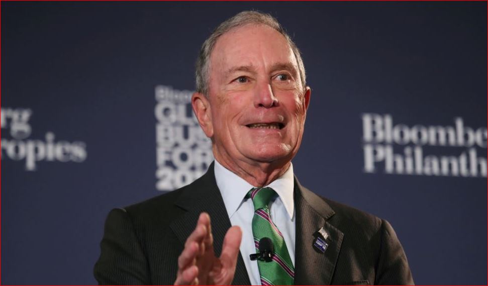Former New York City Mayor Michael Bloomberg speaks at the Bloomberg Global Business forum in New York, Sept. 26, 2018. (Reuters) 
