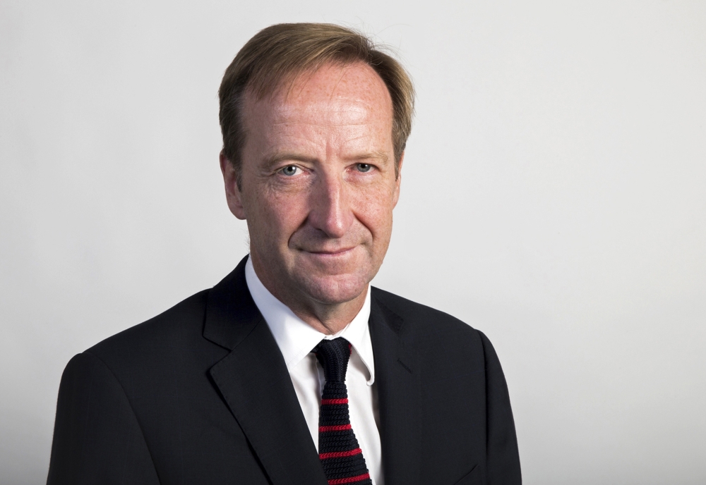(FILES) This handout image received from Britain's Foreign and Commonwealth Office on October 3, 2014 shows Alex Younger, who has been appointed as successor to Sir John Sawers as Chief of the Secret Intelligence Service (MI6). AFP PHOTO / FCO 