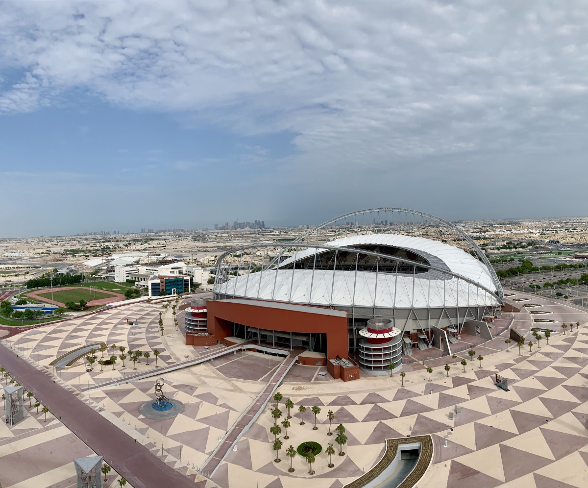 A file picture of Khalifa International Stadium in Doha.