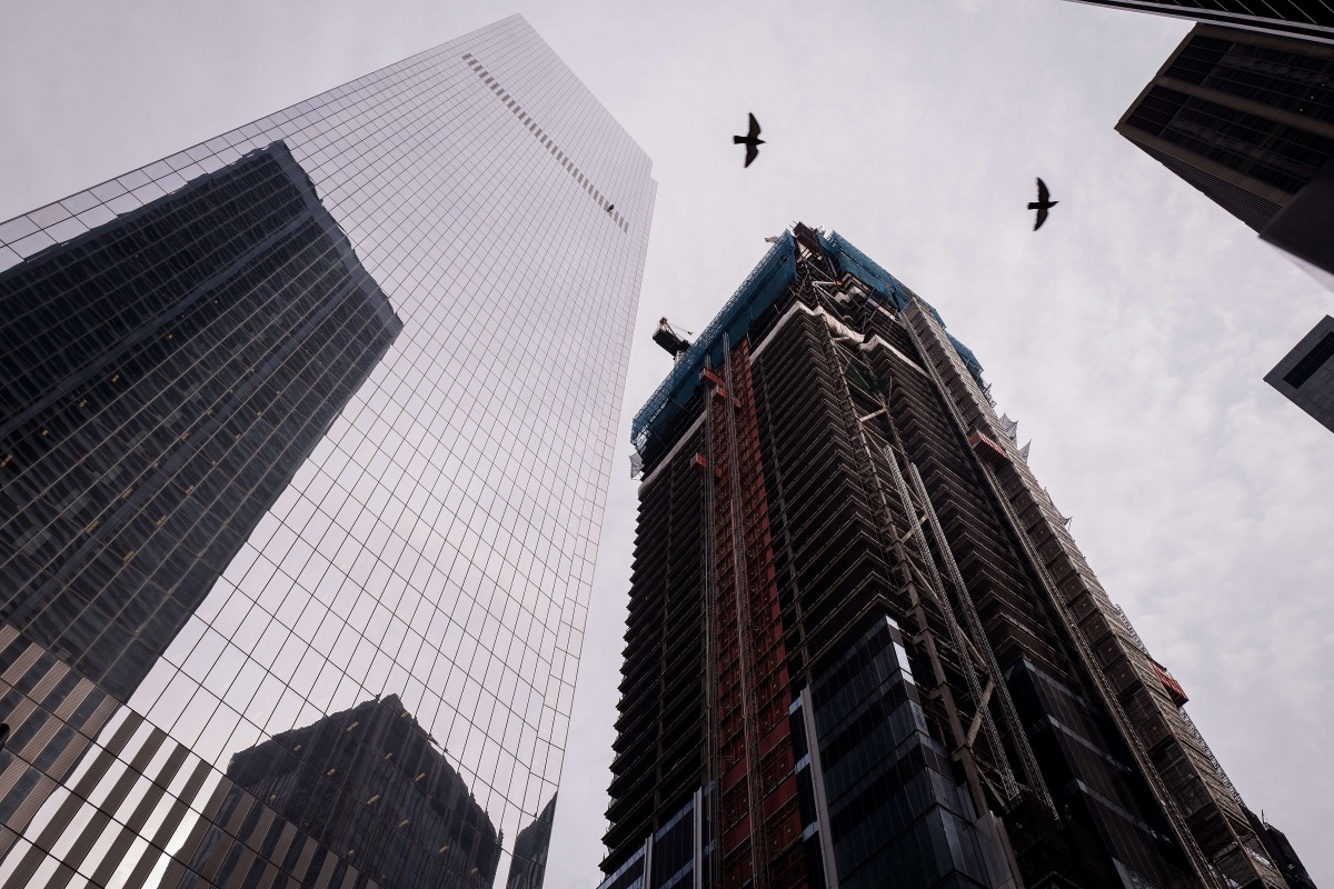 A view of World Trade Center before its topping off ceremony, June 23, 2016, in New York City. Drew Angerer /Getty Images /AFP