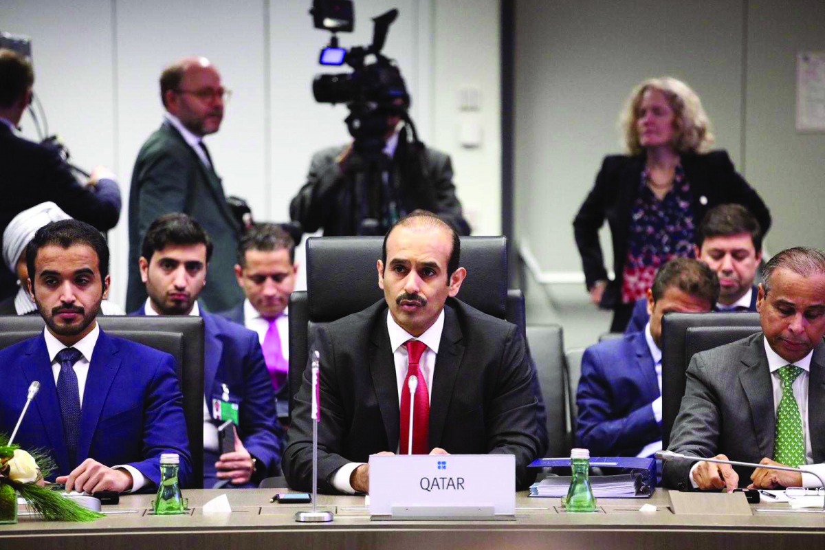 H E Saad bin Sherida Al Kaabi, the Minister of State for Energy Affairs, at the 175th meeting of the Opec ministerial conference in Vienna.