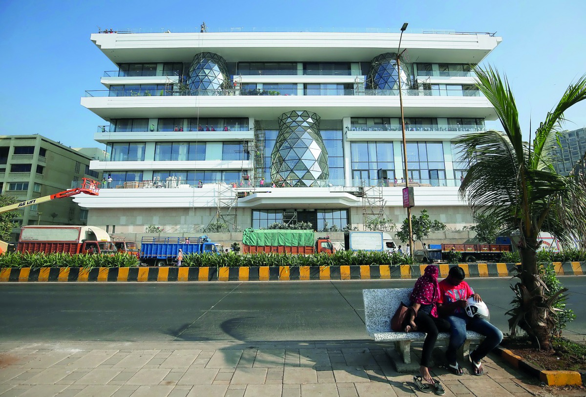 Gulita, a bungalow which according to local media will be the marital home of Isha Ambani, daughter of the Chairman of Reliance Industries, Mukesh Ambani, is seen in Mumbai, yesterday.