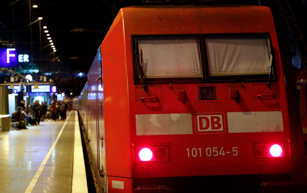 The window shades of a Deutsche Bahn locomotive are closed during a rail workers' strike across the country due to pay dispute with Deutsche Bahn, in Cologne, Germany December 10, 2018. Reuters / Wolfgang Rattay