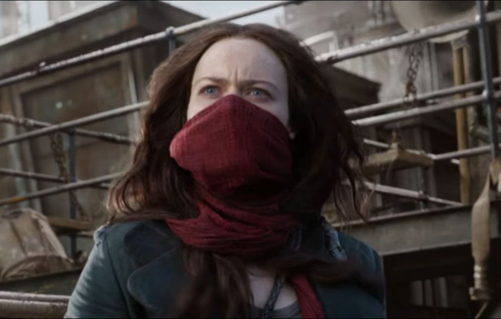 A still from the movie Mortal Engines.