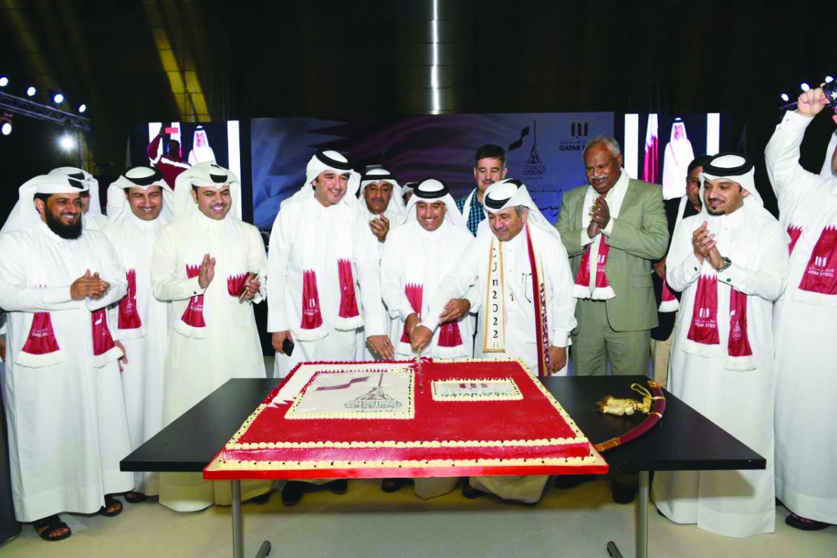 Qatar Steel celebrating the Qatar National Day in the presence of top officials.
