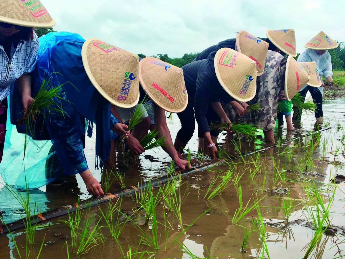 Volunteers from CNA-Q during their trip to Yogyakarta, Indonesia as part of ROTA’s Volunteer Program.