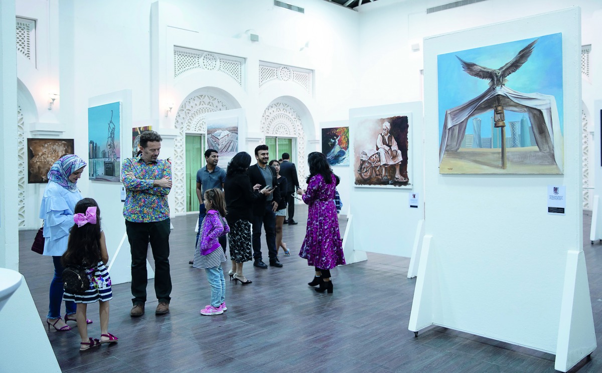 Visitors at ‘Art Atelier’ exhibition.