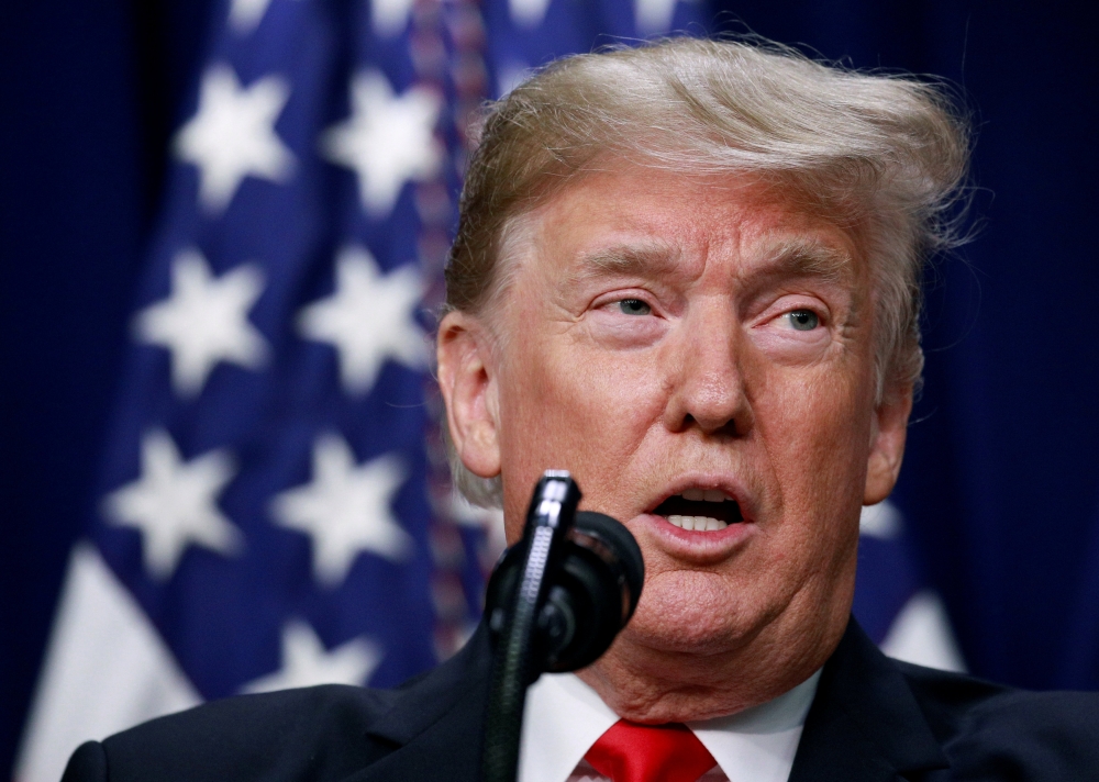 FILE PHOTO: U.S. President Donald Trump, December 20, 2018. REUTERS/Jim Young

