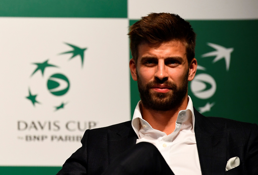 FILE PHOTO: Gerard Pique. / AFP / GABRIEL BOUYS