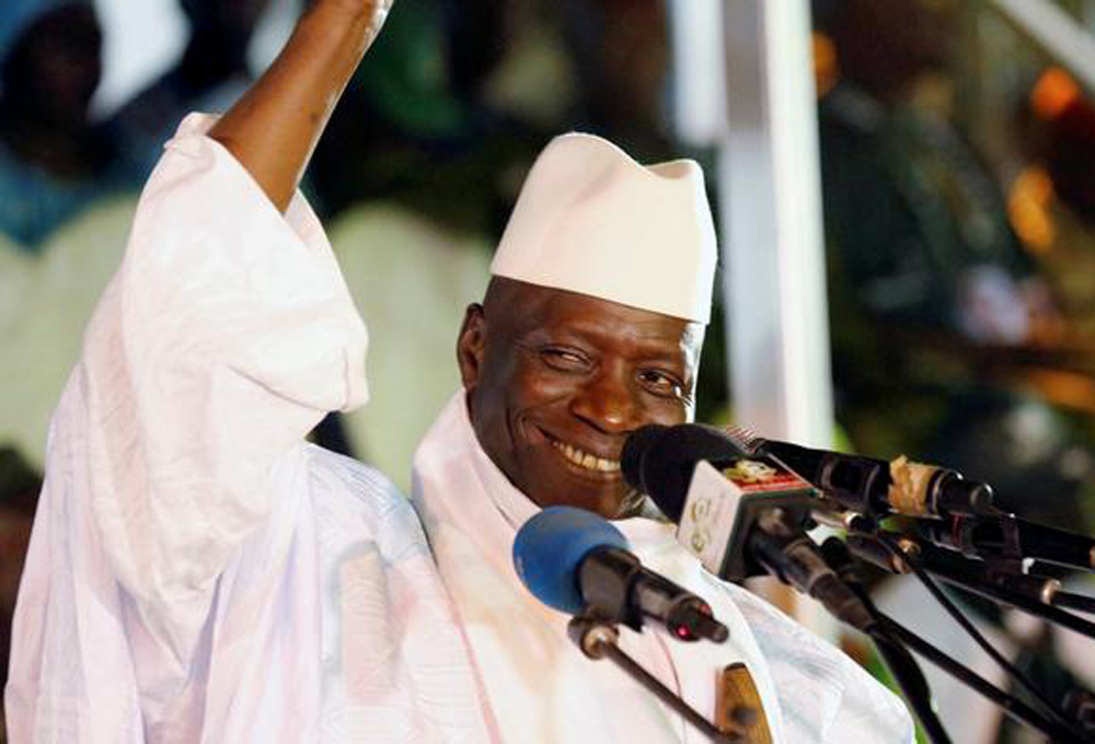 FILE PHOTO: Former President Yahya Jammeh. Reuters