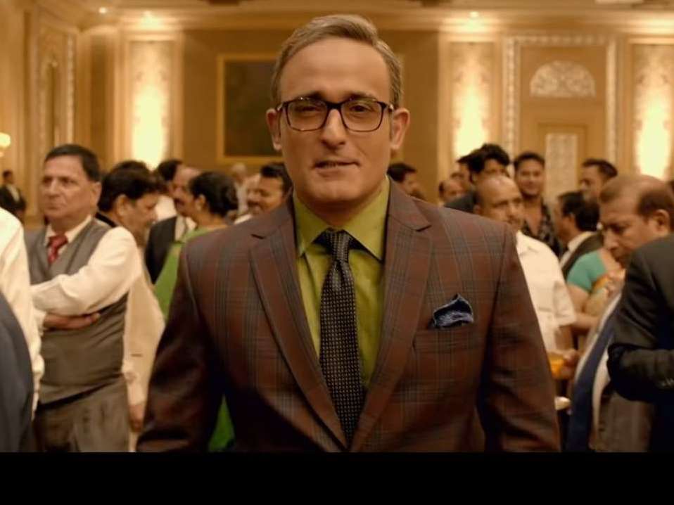 Akshaye Khanne in a still from movie The Accidental Prime Minister 