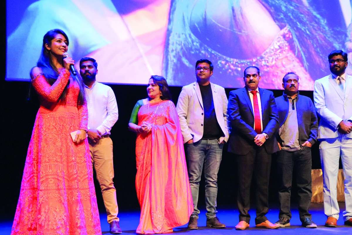 Navya Nair performing at ‘Karshikolsavam’ show.