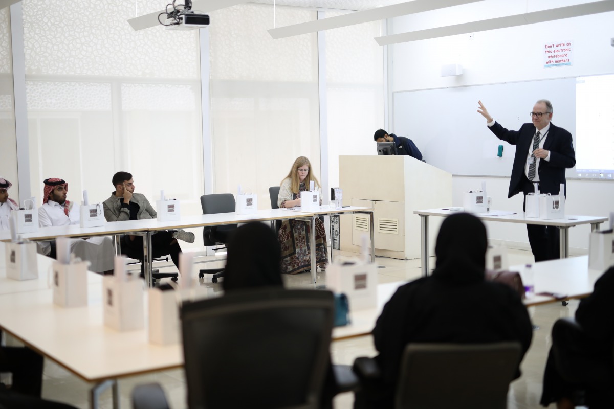 A view of the orientation session in progress. 