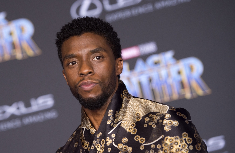 In this file photo taken on January 29, 2018 Actor Chadwick Boseman attends the world premiere of Marvel Studios’ “Black Panther,” in Hollywood, California.  AFP / valerie macon 