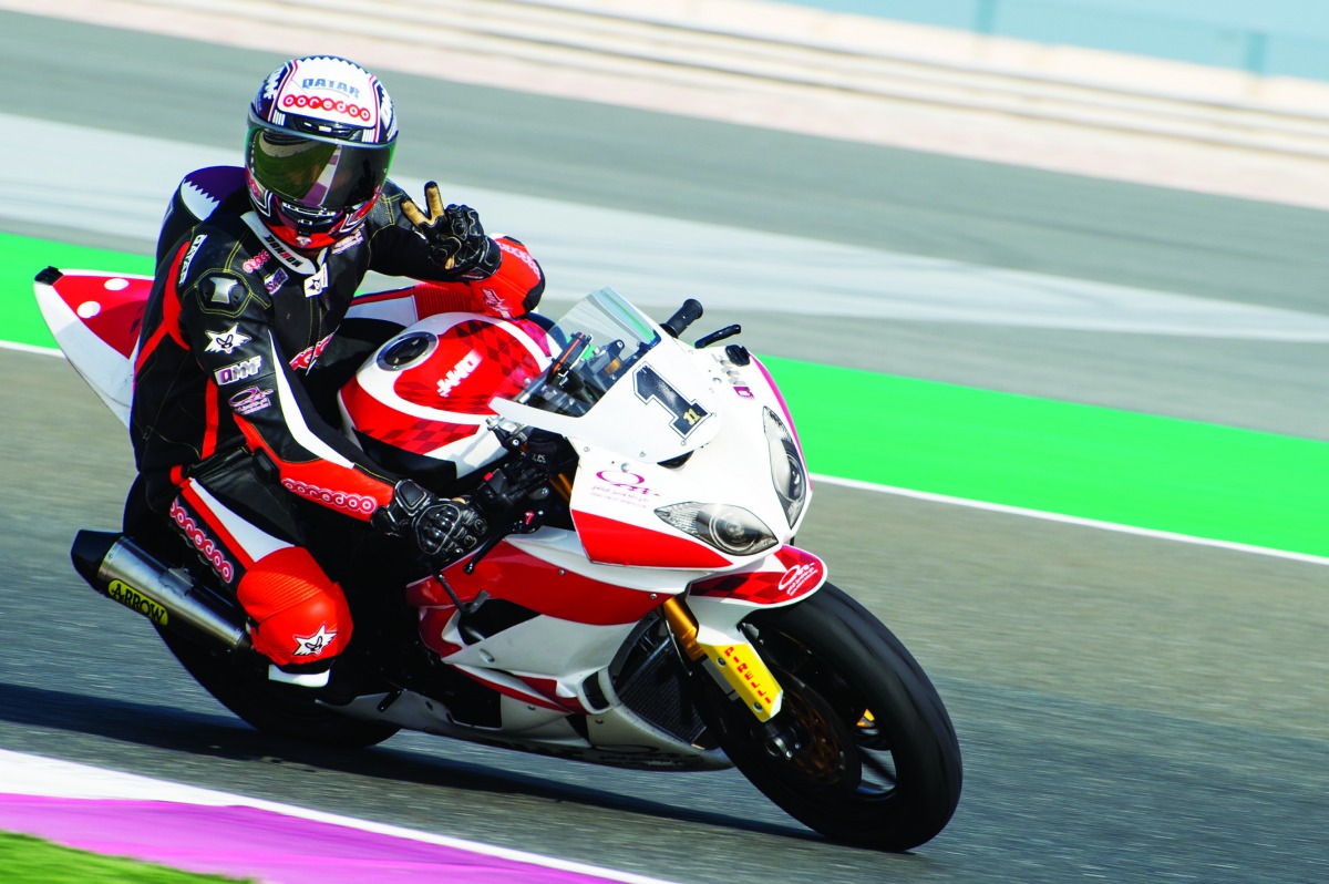 The defending Qatar Superstock 600 champion Saeed Al Sulaiti in action  in this file photo.