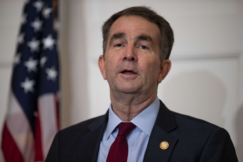 Virginia Governor Ralph Northam speaks with reporters at a press conference at the Governor's mansion on February 2, 2019 in Richmond, Virginia.  Alex Edelman/Getty Images/AFP