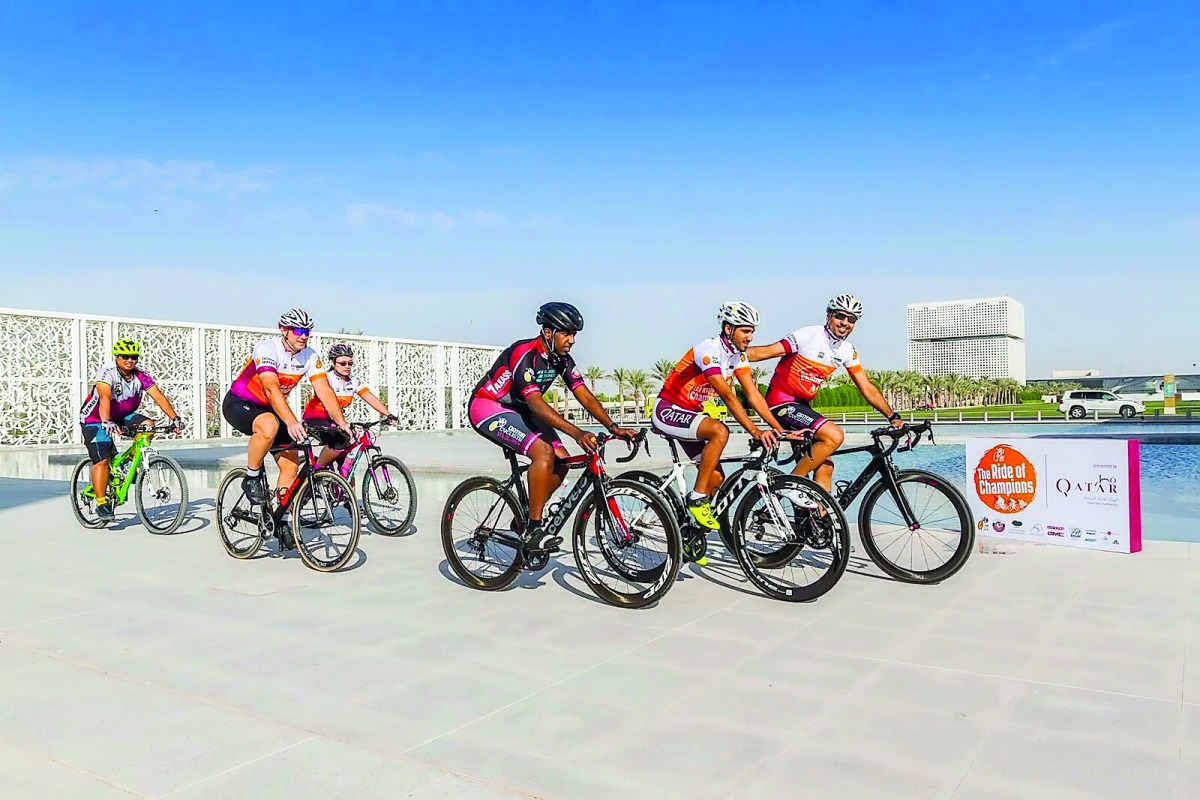 Riders in action during last year’s Ooredoo Ride of Champions.