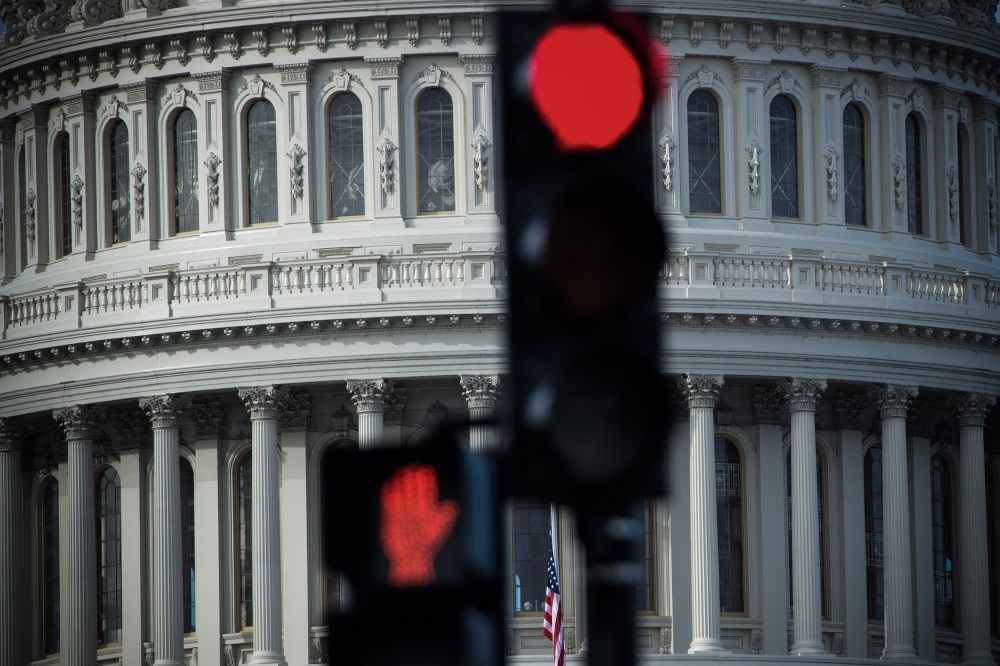 In this file photo taken on December 17, 2018 the US Capitol is seen in Washington, DC. AFP/Saul Loeb