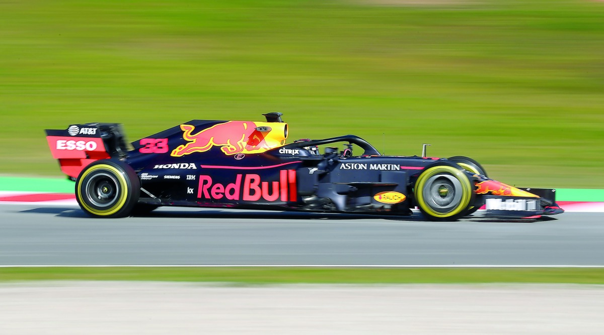 Red Bull's Max Verstappen in action during testing. Reuters/Albert Gea 
