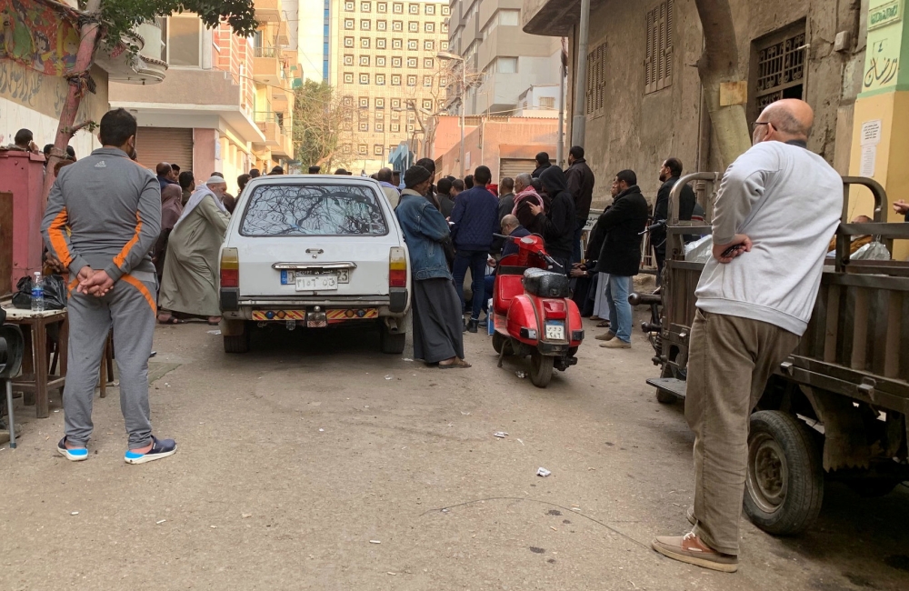 Family of those convicted and executed for the killing of public prosecuter Hisham Barakat gather at Zynhom morgue in Cairo, Egypt as they wait for the bodies to be released February 20, 2019. Reuters/Amina Ismail 