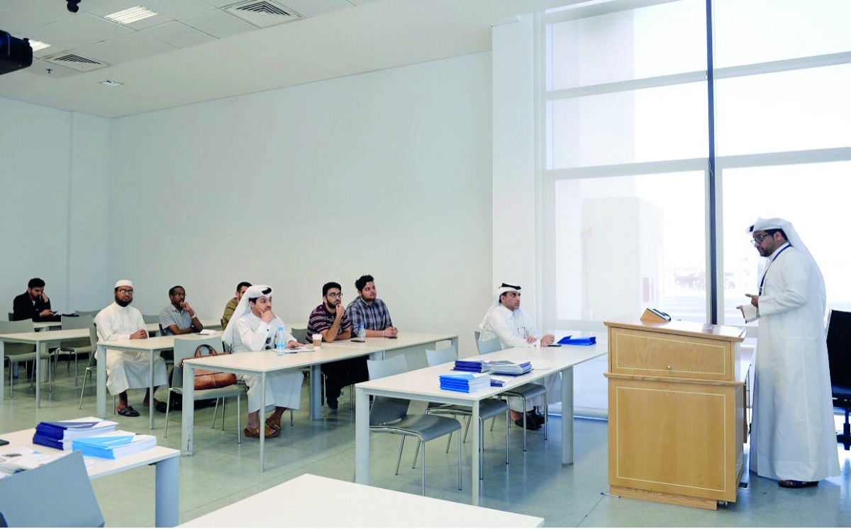 Students attending the information sessions at QU.