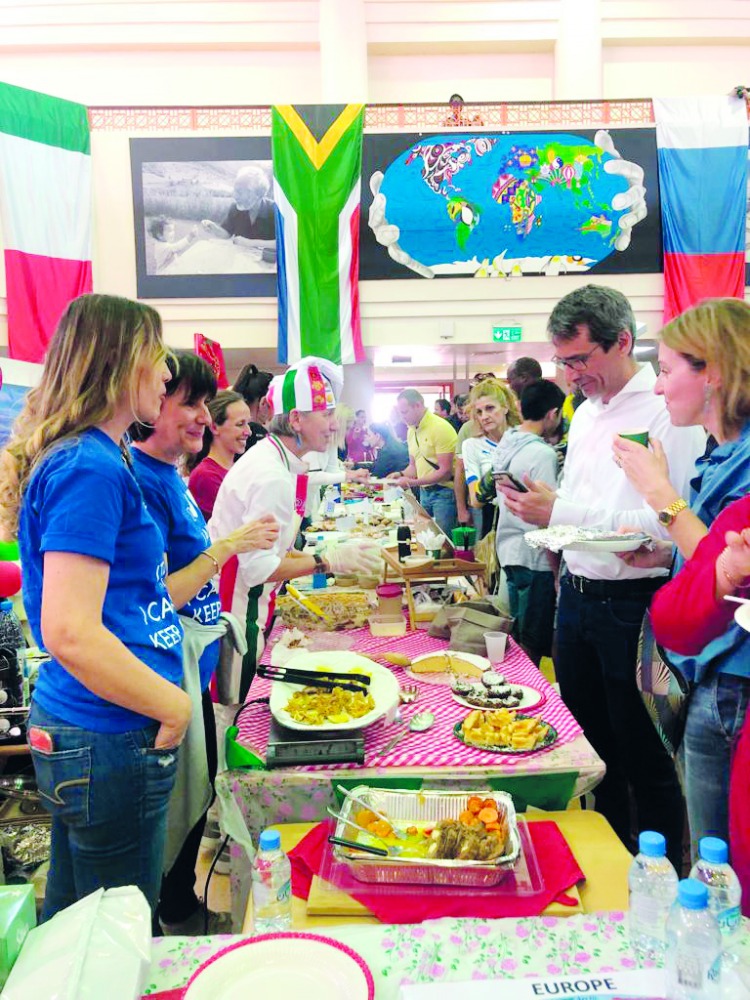 A view of the sixth annual International Family Food Fair organised by the International School of London (ISL) Qatar. 