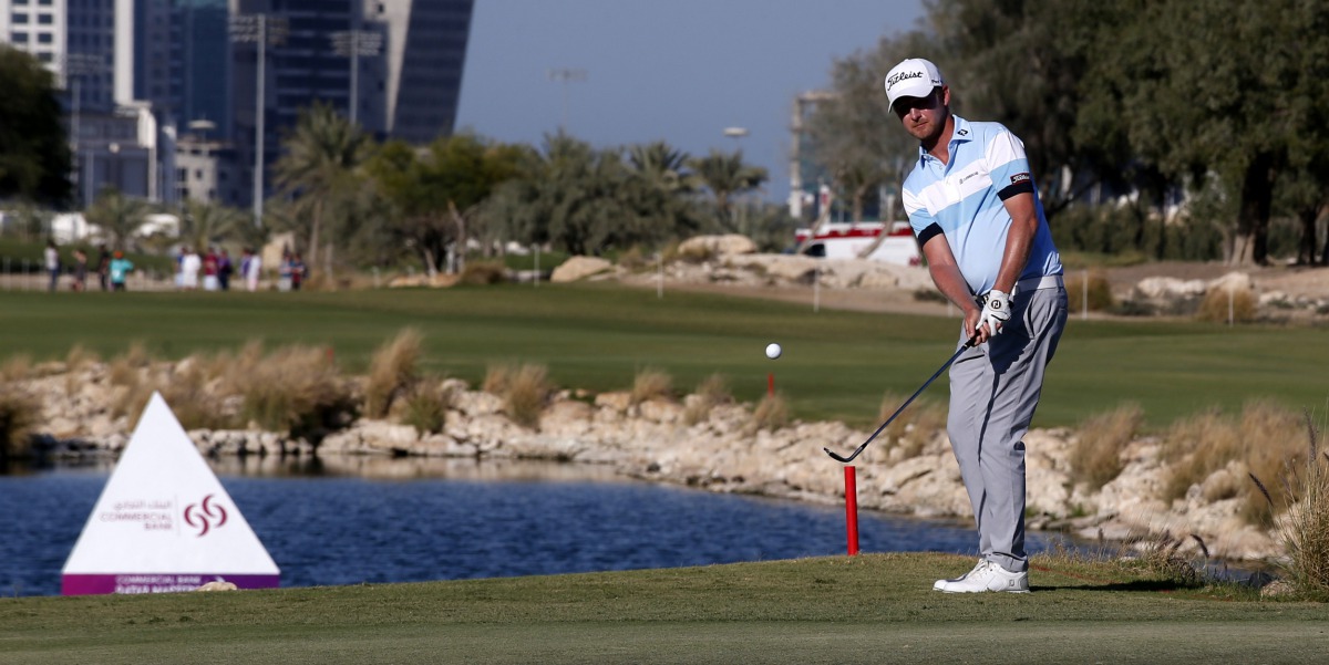 Justin Harding in action in Doha. 