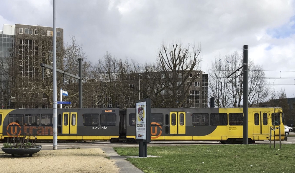 A view of the scene after a gunman opened fire on tram passengers in Utrecht, Netherlands on March 18, 2019.  Abdullah A??ran - Anadolu 