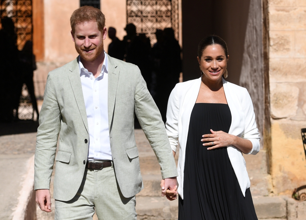 Britain's Meghan, Duchess of Sussex and Prince Harry the Duke of Sussex visit the Andalusian Gardens in Rabat, Morocco February 25, 2019. Facundo Arrizabalaga/Reuters