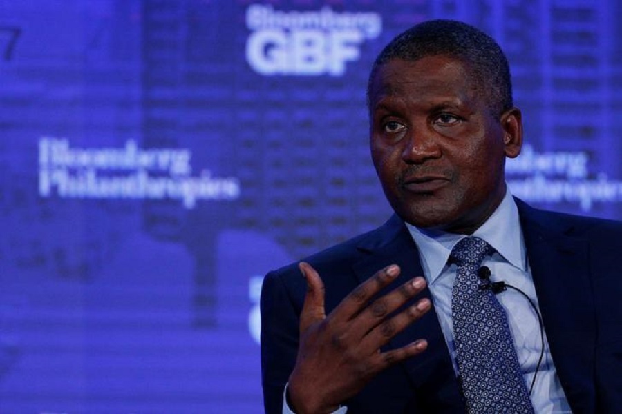 File picture of Dangote Industries tycoon Aliko Dangote at the Bloomberg Business Forum. Reuters