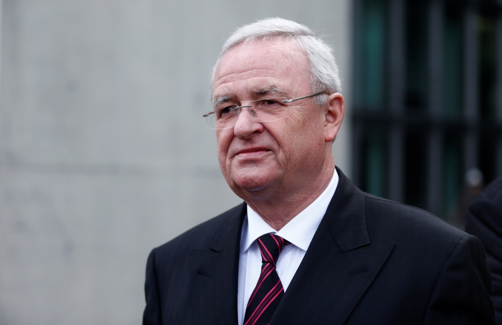 Former Volkswagen chief executive Martin Winterkorn leaves after testifying to a German parliamentary committee on emissions scandal in Berlin, January 19, 2017. Reuters/Hannibal Hanschke
 