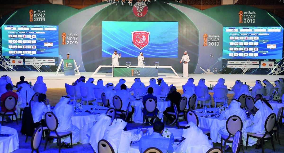 The draw ceremony of the 47th Amir Cup at Kempinski Marsa Malaz in The Pearl-Qatar, yesterday. Pictures: Baher Amin/The Peninsula