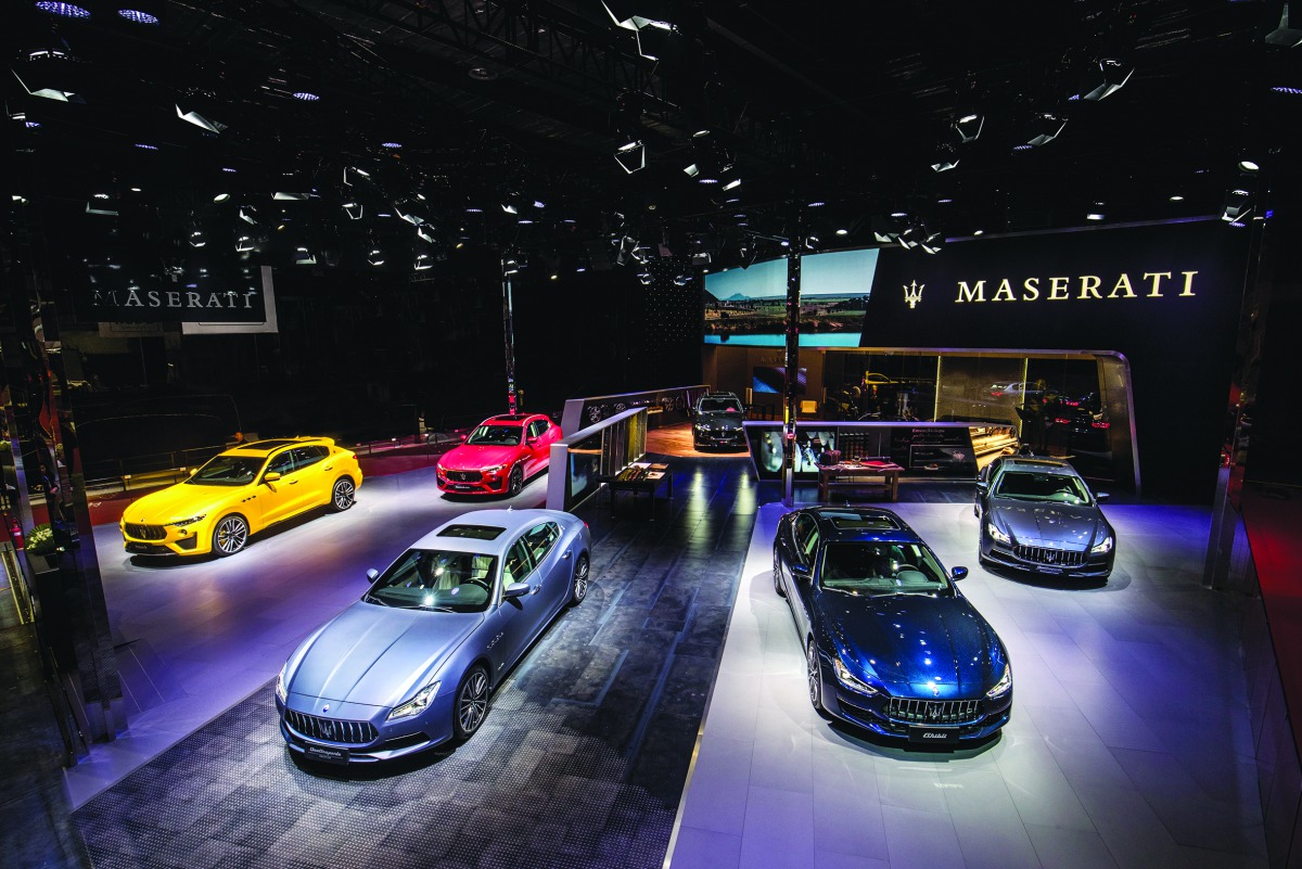 Maserati stand at Shanghai Auto Show 2019.