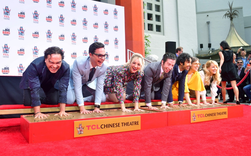 The cast from the television comedy series 