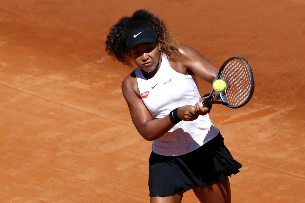 Japan's Naomi Osaka in action during her second round match against Slovakia's Dominika Cibulkova REUTERS/Matteo Ciambelli