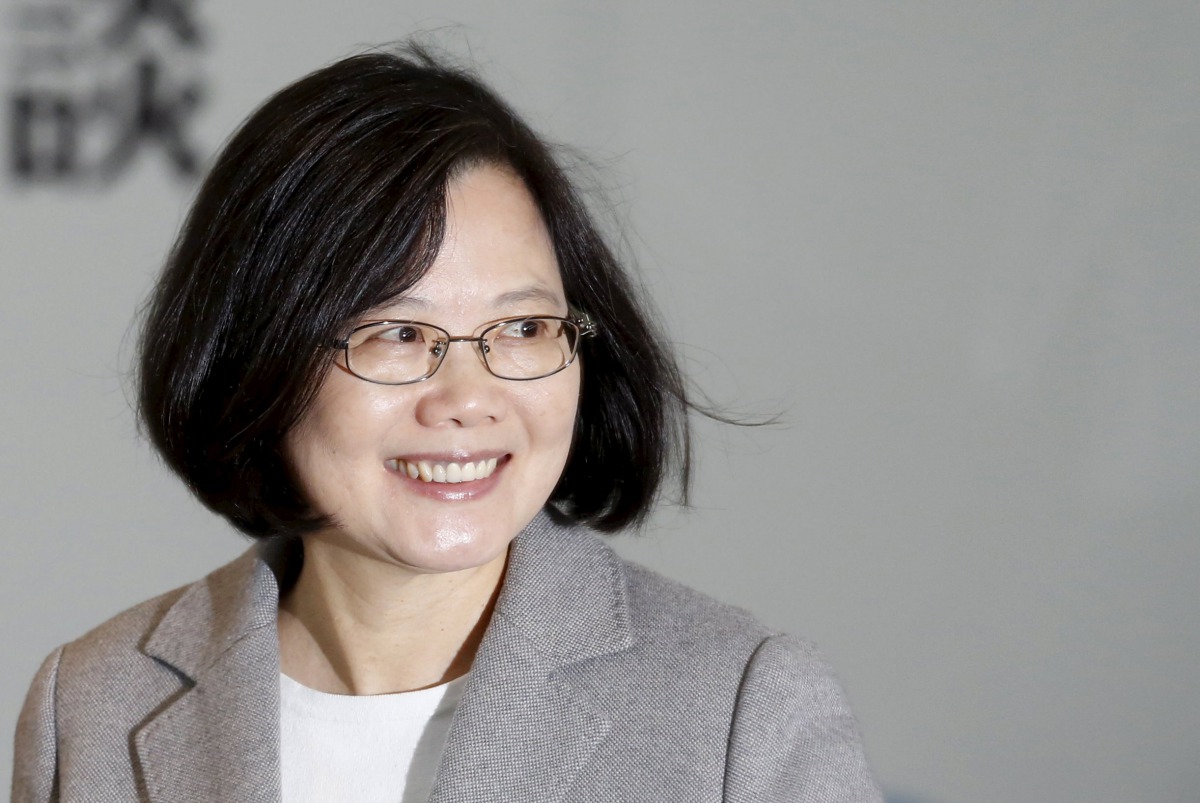Taiwan president-elect Tsai Ing-wen attends an event in New Taipei City, March 18, 2016. Reuters/Tyrone Siu