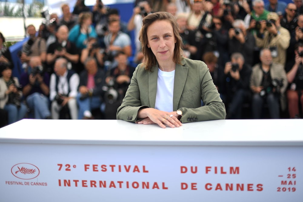 French director Celine Sciamma poses during a photocall for the film 