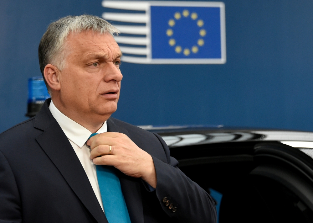 File photo of Hungarian Prime Minister Viktor Orban arrives at a European Union leaders summit after European Parliament elections to discuss who should run the EU executive for the next five years, in Brussels, Belgium May 28, 2019. John Thys/Pool via RE