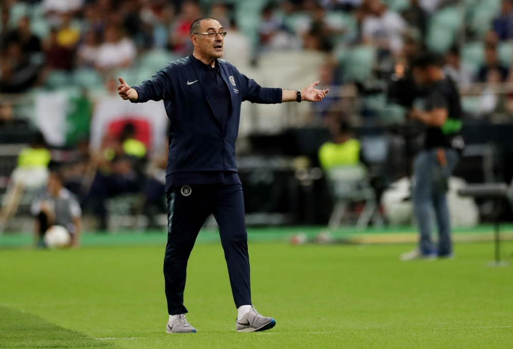Chelsea manager Maurizio Sarri reacts REUTERS/Lee Smith