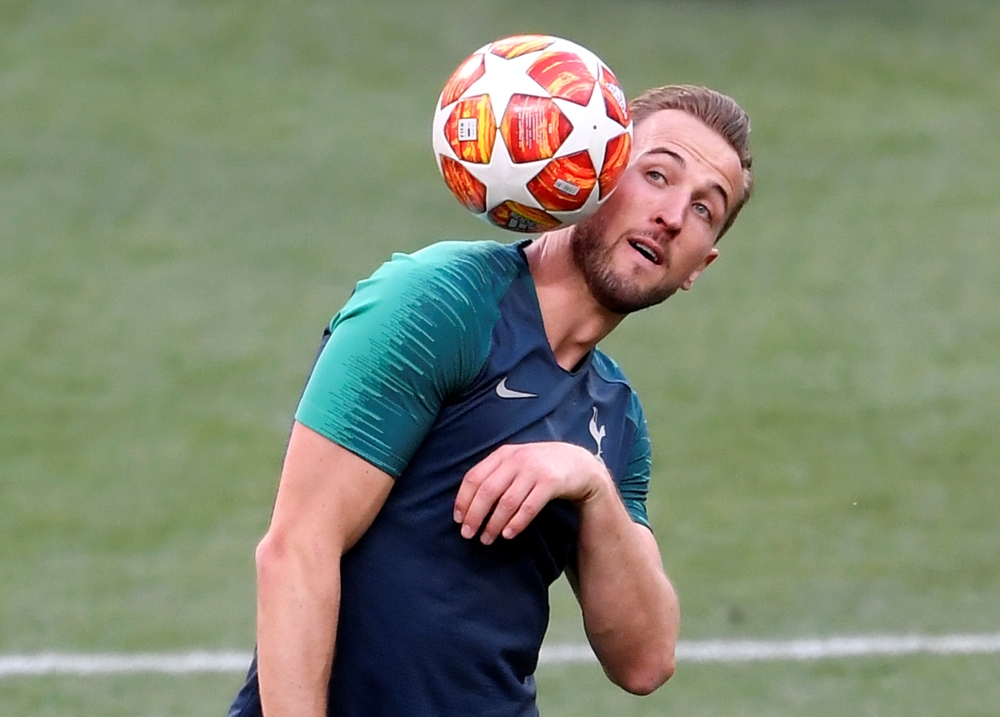 Tottenham's Harry Kane during training REUTERS/Toby Melville