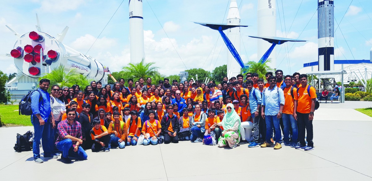 The BPS team during the Nasa educational and recreational trip to the US. 