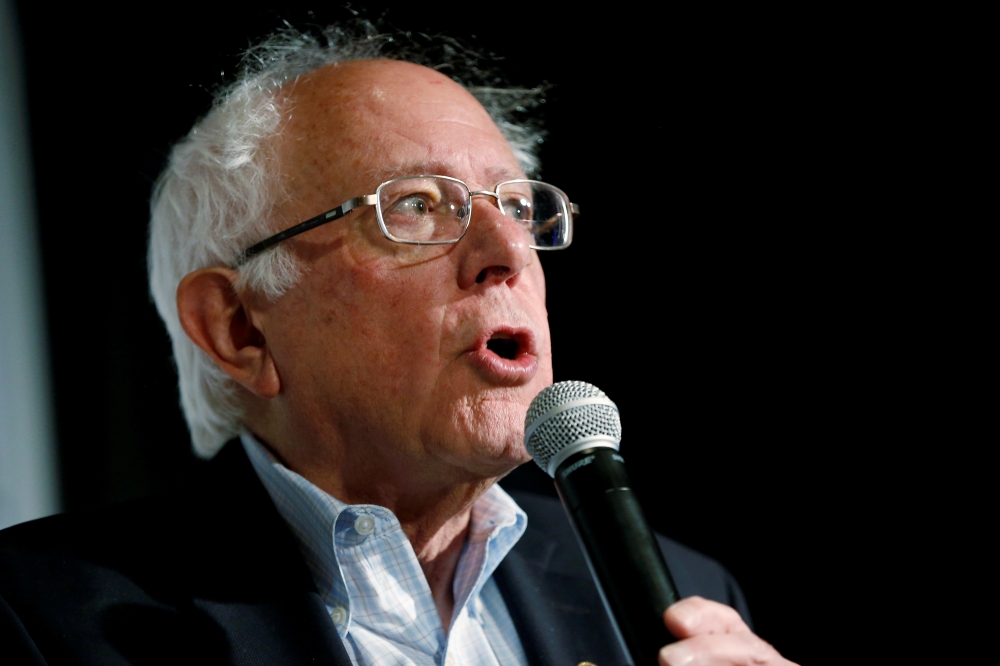 Bernie Sanders  campaigns during a SEIU California Democratic Delegate Breakfast in San Francisco, California, US June 1, 2019. Reuters/Stephen Lam
