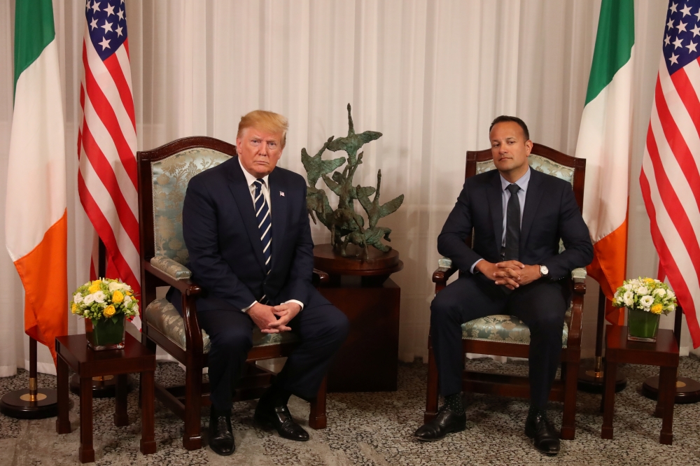 US President Donald Trump meets with Ireland's Prime Minister (Taoiseach) Leo Varadkar at Shannon Airport in Shannon, Ireland, June 5, 2019. Liam McBurney/Pool via Reuters
