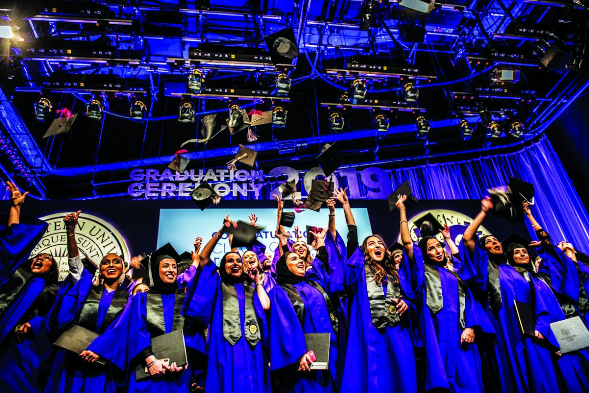 NU-Q graduates received Latin Honours which recognise their outstanding academic performance as undergraduates.