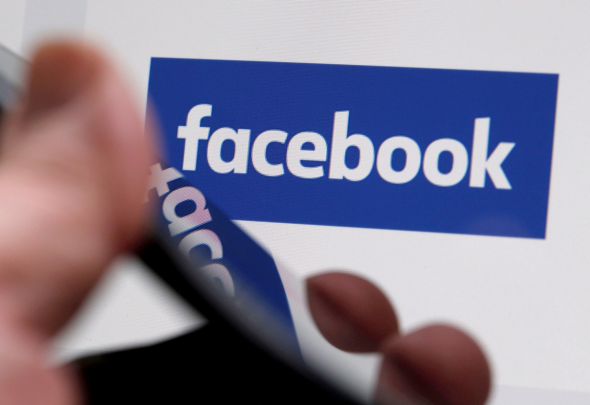The Facebook logo is displayed on the company website in an illustration photo taken in Bordeaux, France on February 1, 2017. Reuters/Regis Duvignau