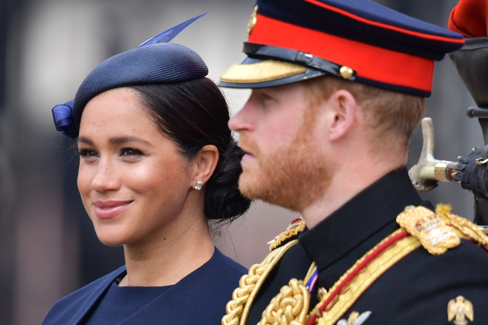 FILE PHOTO of Britain's Prince Harry and his wife Meghan Markle. 