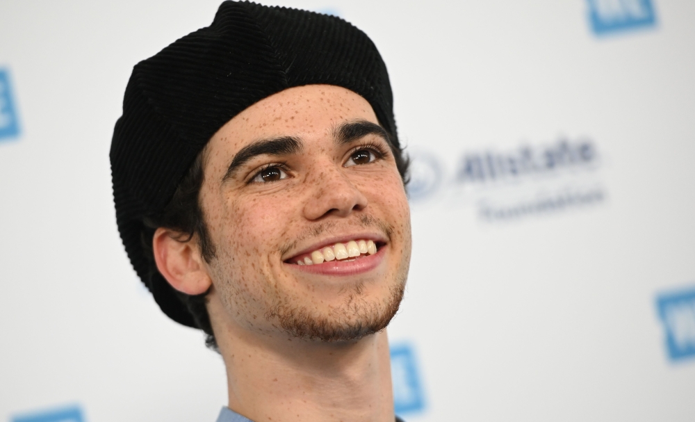 In this file photo taken on April 25, 2019 actor Cameron Boyce arrives for WE Day California at the Forum in Inglewood, California.  / AFP / Robyn BECK 